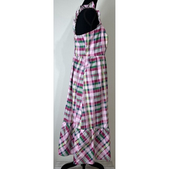 TORRID Pink & Green Mini Poplin Tiered Ruffle Strap Dress Size 00 (10) - Picture 10 of 13